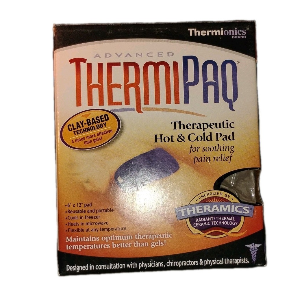 ThermiPaq Hot/Cold Pain Relief Wrap 6"x12", Hot/Cold Therapy, Therapeutic Clay